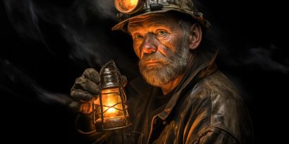 Miner - a Digital Art Artowrk by Siegfried Steins